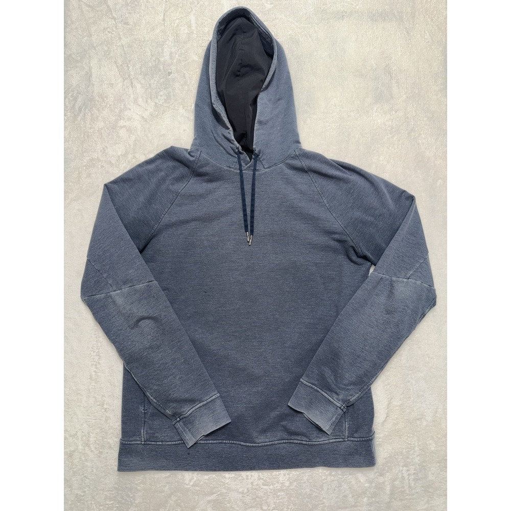 Lululemon Mens City Sweat Pullover Hoodie Heathered Navy Size Large